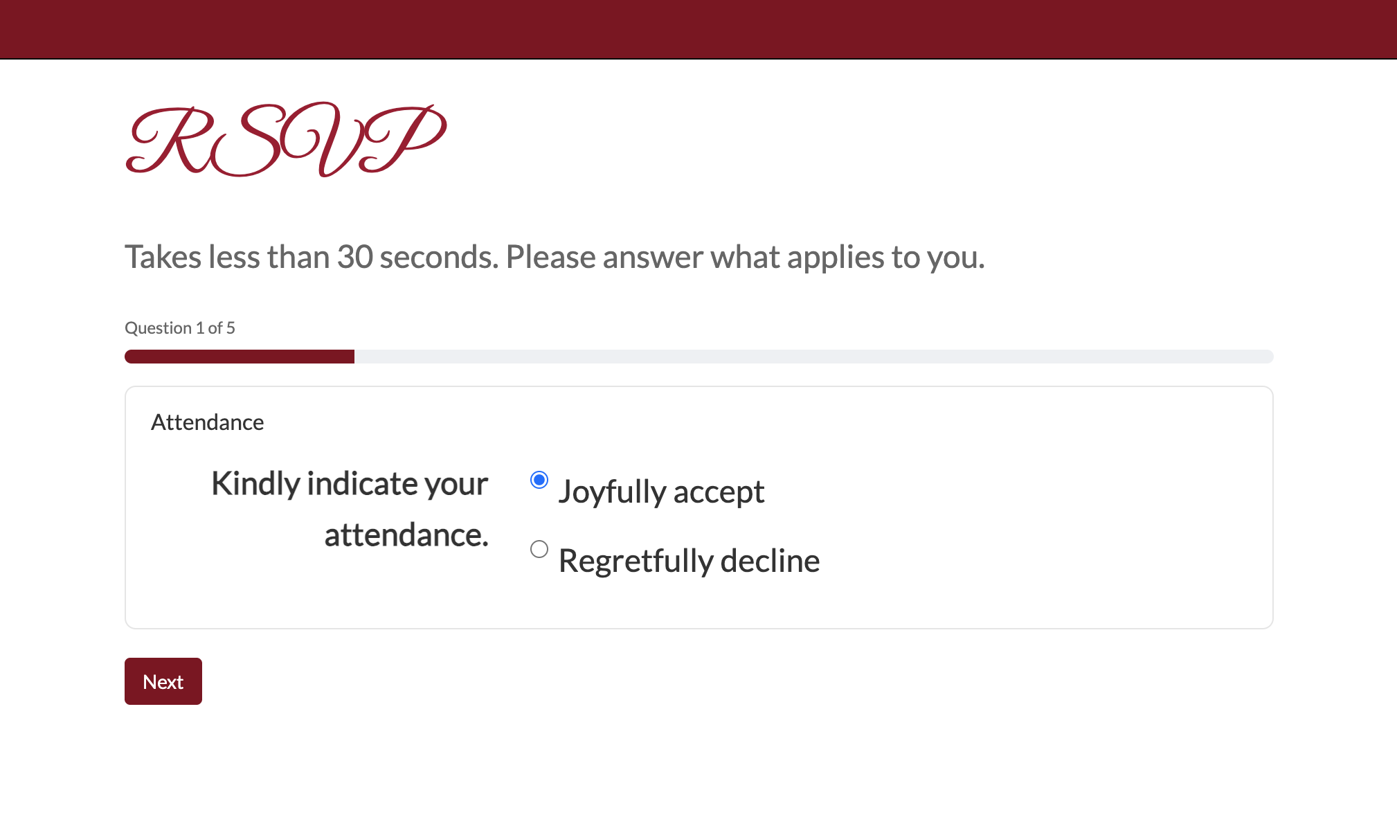 Online RSVP – Rückmeldung per Smartphone
